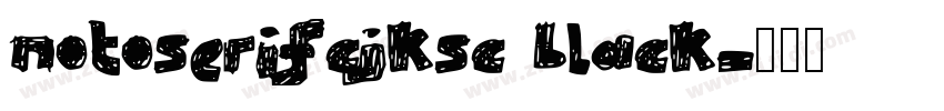 notoserifcjksc black字体转换